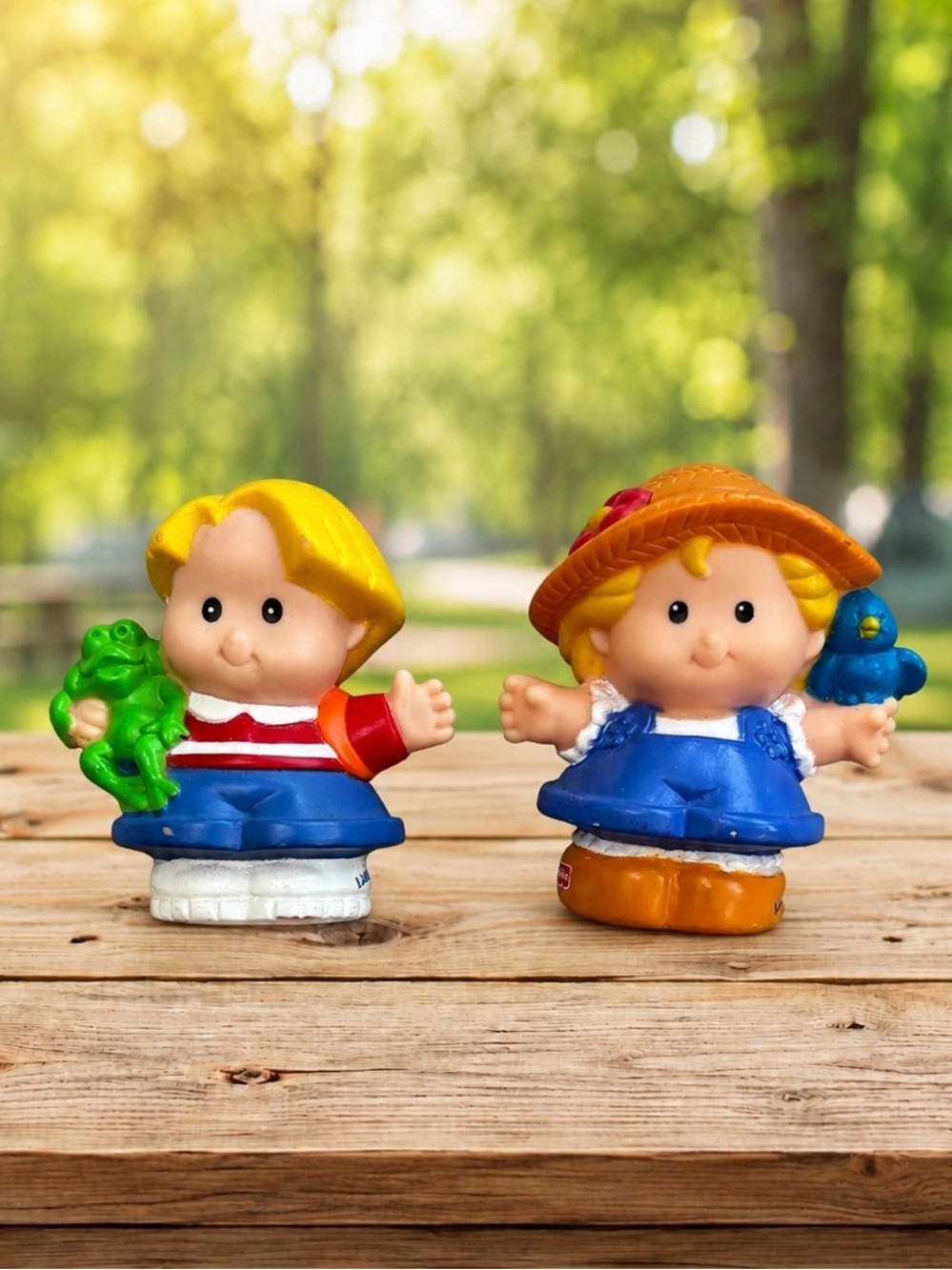Fisher Price Little People Eddie Frog Sarah Lynn Bird Vintage Rare 2007 Y2K Lot